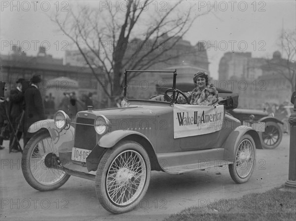 Golden Flyer leaving N.Y., 4/6/17 with Claire Rochester 1917