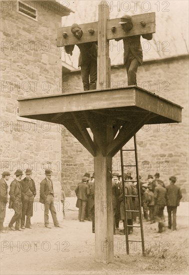 Delaware pillory and whipping post 1889