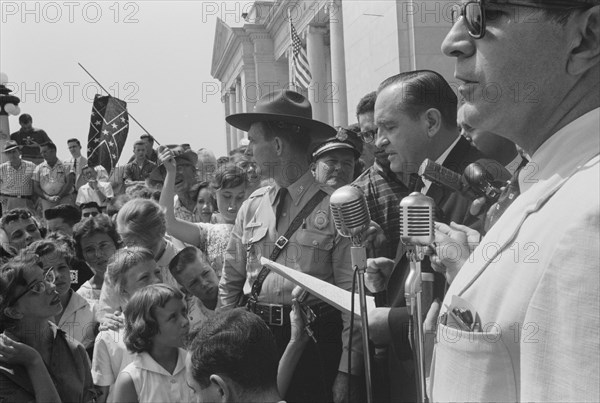 Little Rock, 1959. Rally at state capitol 1959