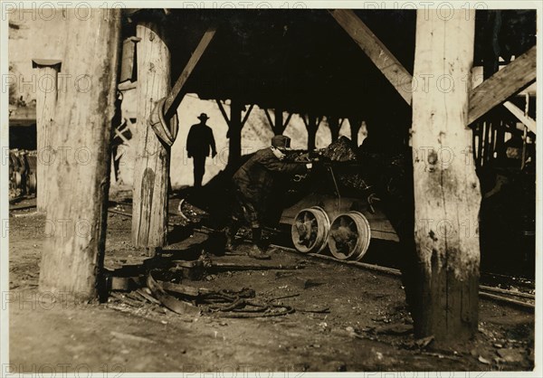 Hard work and dangerous for such a young boy.  1908