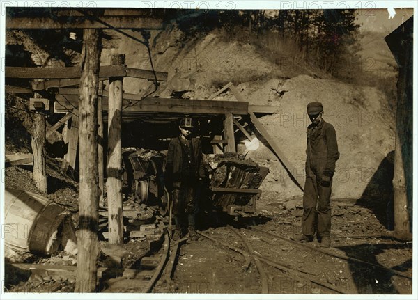 Hard work and dangerous for such a young boy.  1908