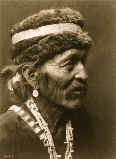 Navajo with fur cap 1905