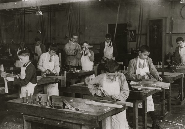 Headed for Industry. An Inducement to Remain in School Until Fit to go to Work. 1909