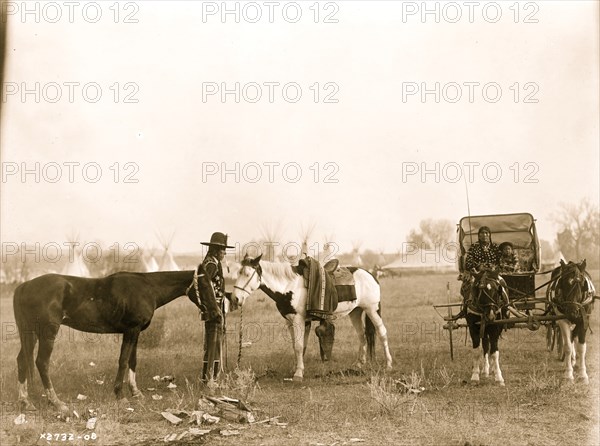 Crow Family in Buggy 1908