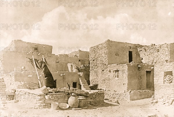 Hopi (Moqui) Indians snake kiva Oraibi Pueblo 1910