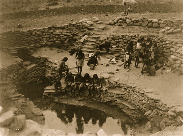 Flute ceremony at Tureva Spring, Middle Mesa 1905