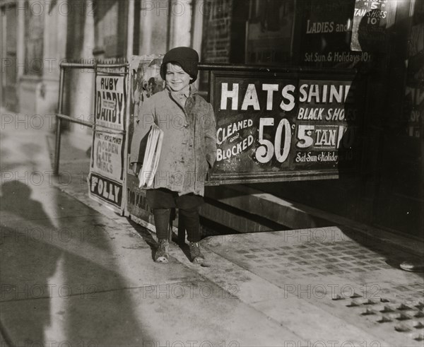 Hymie Miller, 5-year-old Jewish Newsie 1924