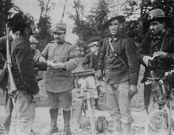 Italian Medic Treats Wounded Soldier in Tripoli 1911