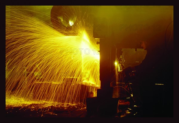 Welding in the Round-House 1942