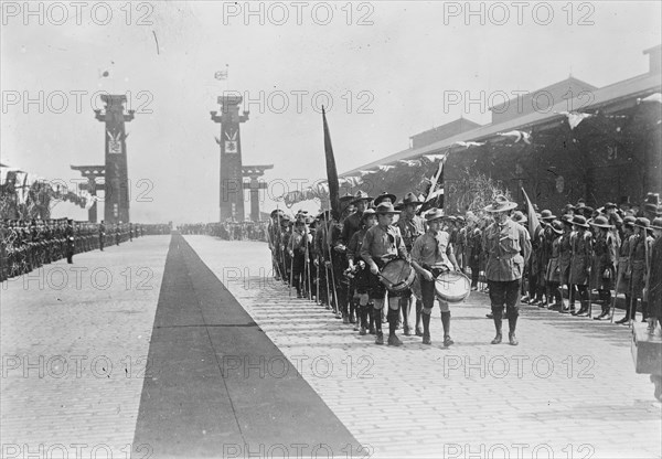 Japanese Boy Scouts receive Prince Wales 1921