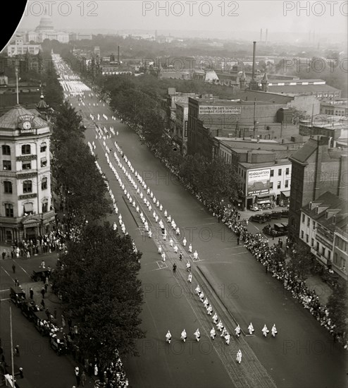 Ku Klux Klan parade, DC 1926