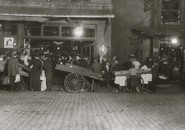 Late at night. Boston market. 1909