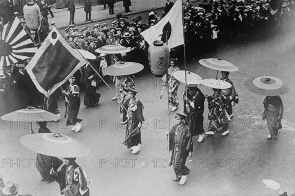 Salvation Army Parade down the Streets of Tokyo 1914