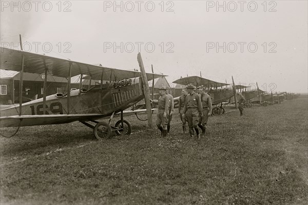 Maj. W.G. Kilner inspecting