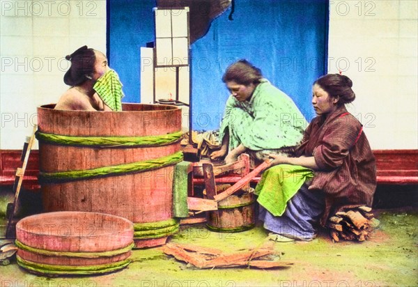 Man Having a Bath 1897