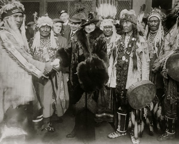 Mary Garden & Indians from Glacier Park