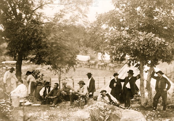 Gettysburg camp of Captain Huft 1865