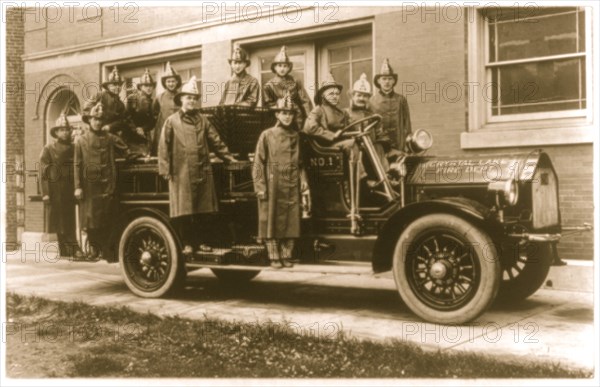 Men of the Crystal Lake Fire Dept. 1914