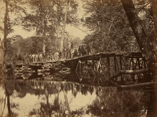 Military bridge, across the Chickahominy, Virginia 1862