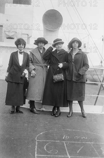 Mme Curie & daughters. And Mrs. meloney nown