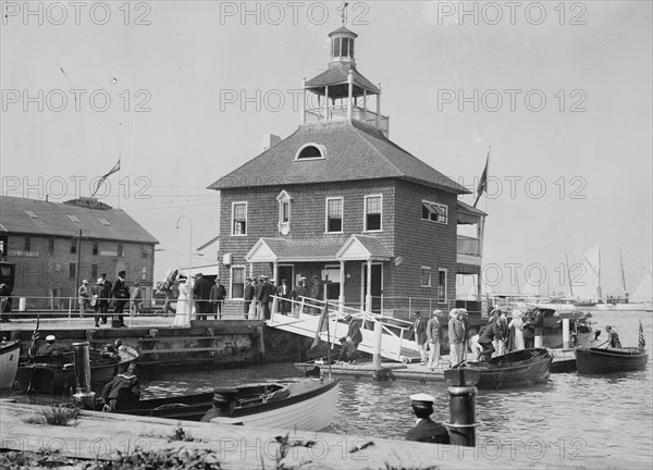 New York Yacht Club Landing at Newport , Rhode Island 1912