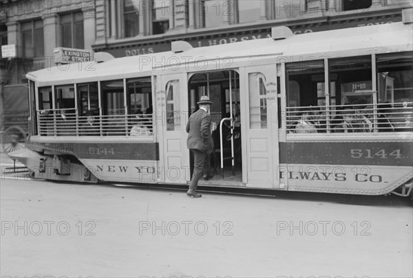 New Yorker appreciates the new Trolleys which are so low to the street that it takes but one step to access.