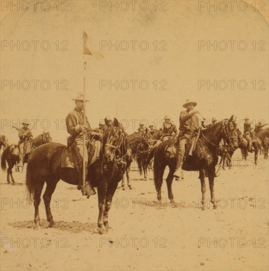 Ninth U.S. Cavalry--famous Colored Regiment--Draw Sabers! 1898