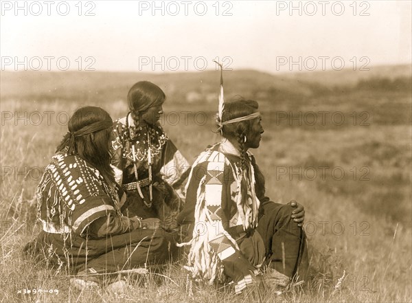 Overlooking the camp--Piegan 1910