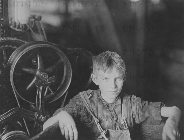 A young Polish spinner in the Quidwick Co. Mill. Anthony, R. I 1909