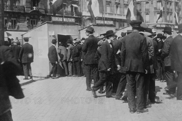 French Recruiting Station for WWI 1918