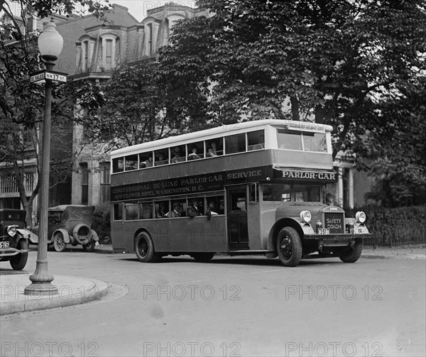 Parlor Car Bus from DC to Atlantic City 1925