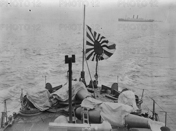 Passenger Ship of the NYK Line Siberia Maru from Japanese destroyer