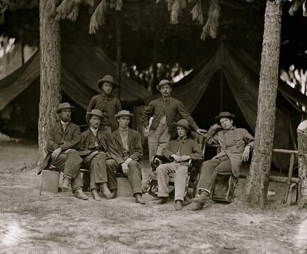 Petersburg, Va. Military telegraph operators at headquarters 1864
