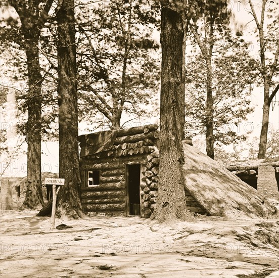 Petersburg, Virginia. Bomb-proof at Fort Stedman 1865