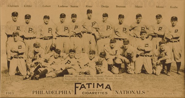 Philadelphia Phillies Baseball Card 1913