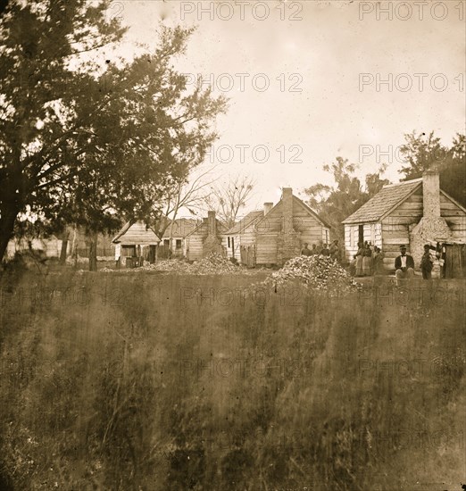 Port Royal, South Carolina. Slaves quarters 1862