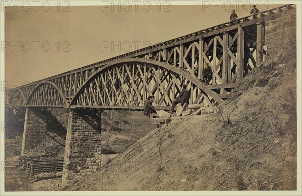 Potomac Creek Bridge, Aquia Creek & Fredericksburg [sic] Railroad, April 18,1863 1863