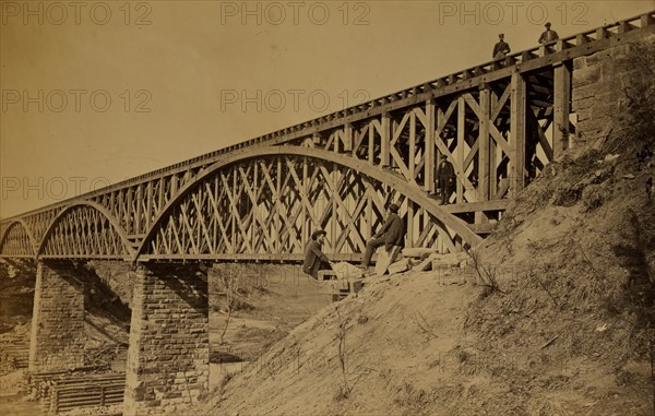 Potomac Creek Bridge, Aquia Creek & Fredericksburg [sic] Railroad, April 18, 1863 1863
