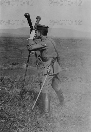 Prince Regent looks through Army Field Periscope