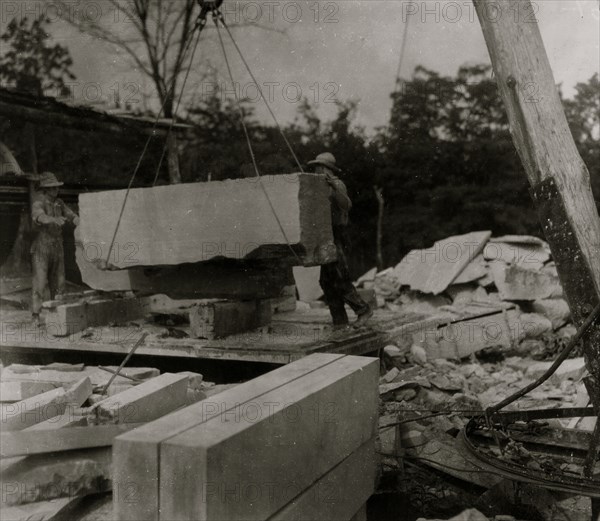 Quarry scenes. No children were employed 1916