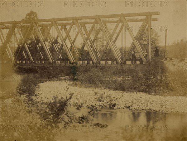 Railroad trestle bridge 1863