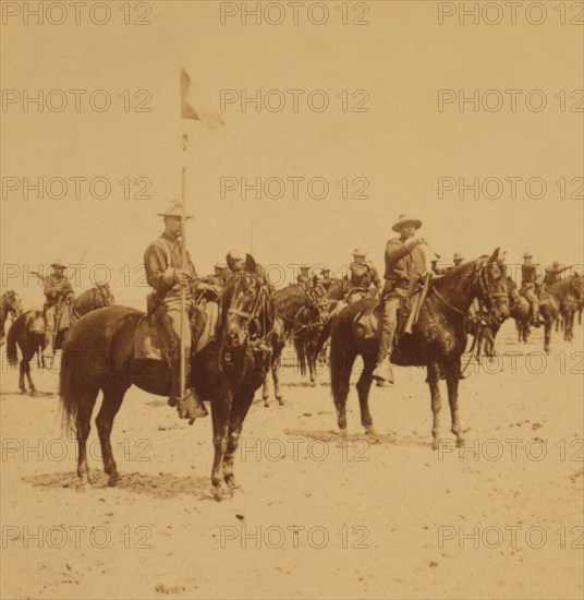 Ninth U.S. Cavalry--famous Colored Regiment--Draw Sabers!  1898