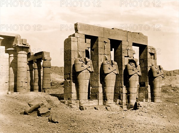 Ruins of the Ramesseum 1860