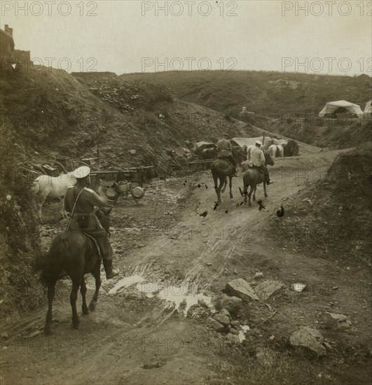 Russian officers on a tour of inspection  1905