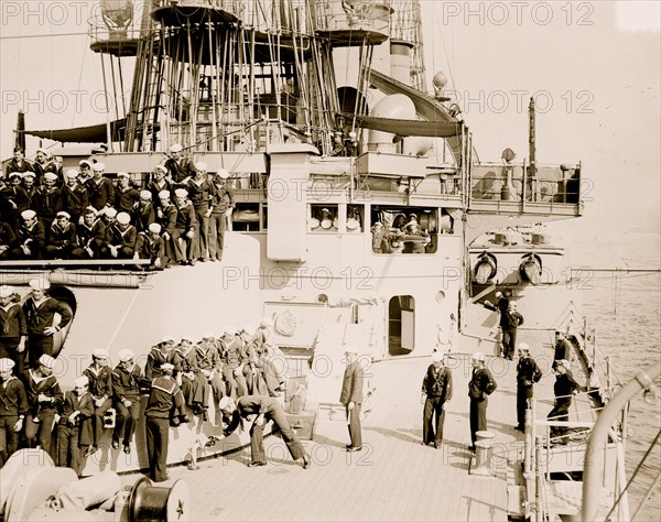 Sailors on the Battleship Connecticut 1913