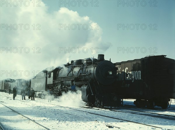 Santa Fe R.R. freight train 1943