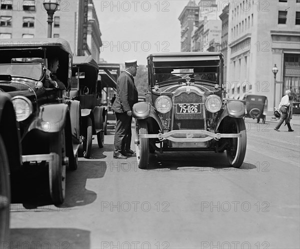 Sedan Parked on Washington Street 1924