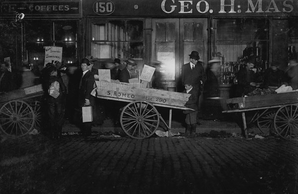 Selling Tomatoes in the Market 11 P.M.  1909