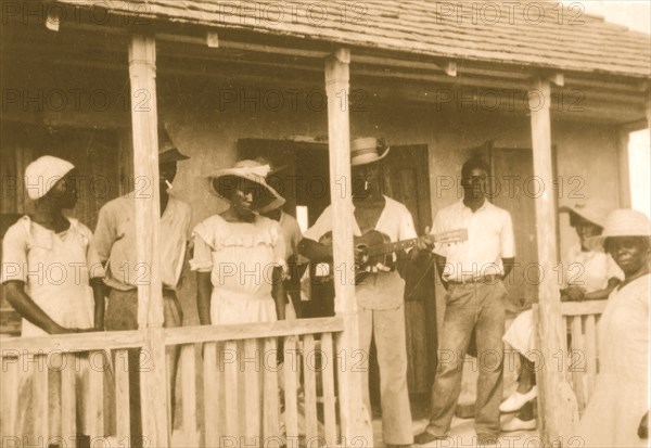 Singers & dancers, New Bight, Cat Island 1935