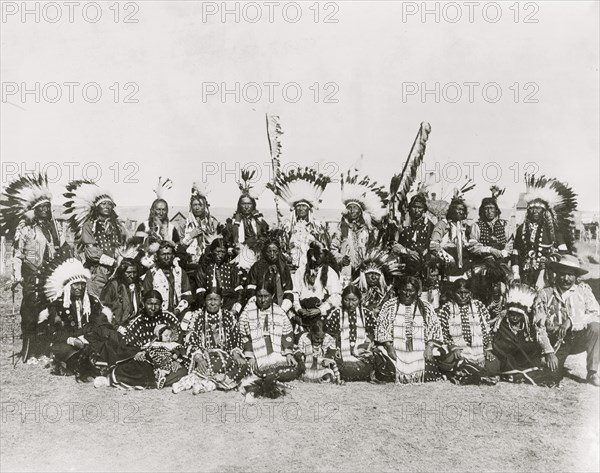 Sioux Indians--Pine Ridge S.D." 1910